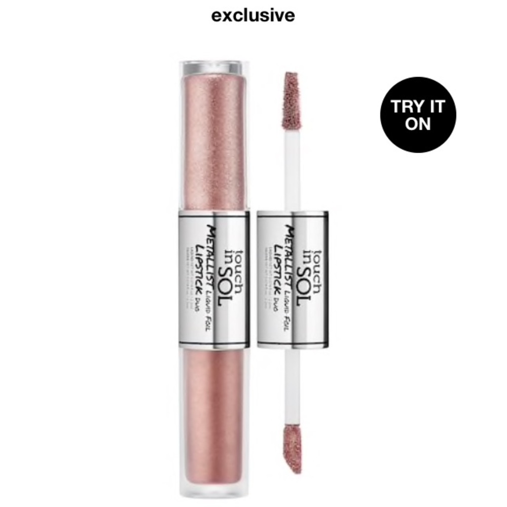 touch in SOL Metallist Liquid Foil Lipstick Duo